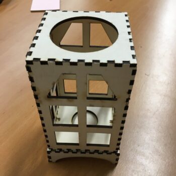 Intra απο ξύλο plywood 3mm-4mm πάχος - Φανάρι ρεσώ Δίασταση 30x30 cm Intraeaxys-r1z2l3w1 - Image 2