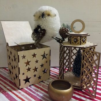 Intra απο ξύλο plywood 3mm-4mm πάχος - Ρουστίκ Ξύλινο Φανάρι Δίασταση 30x30 cm Intraeaxys-m1d6pjd7 - Image 3