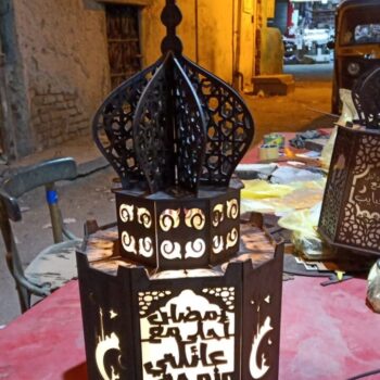 Intra απο ξύλο plywood 3mm-4mm πάχος - Τζαμί Φανάρι του Ραμαζανιού Δίασταση 30x30 cm Intraeaxys-eo20lw47 - Image 1