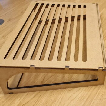 Intra απο ξύλο plywood 3mm-4mm πάχος - Απλή βάση φορητού υπολογιστή Δίασταση 30x30 cm Intraeaxys-joed2891 - Image 3