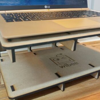 Intra απο ξύλο plywood 3mm-4mm πάχος - Βάση Laptop Cantilever Δίασταση 30x30 cm Intraeaxys-d1lm2lxo - Image 1