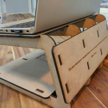 Intra απο ξύλο plywood 3mm-4mm πάχος - Βάση Laptop Cantilever Δίασταση 30x30 cm Intraeaxys-d1lm2lxo - Image 3