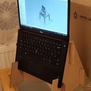 Intra απο ξύλο plywood 3mm-4mm πάχος - Χάρτινη βάση φορητού υπολογιστή Δίασταση 30x30 cm Intraeaxys-eo20gx37 - Image 4