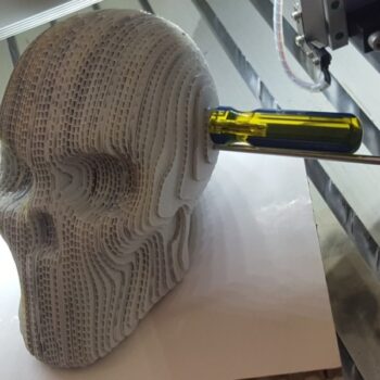 Intra απο ξύλο plywood 3mm-4mm πάχος - Κρανίο από χαρτόνι Δίασταση 30x30 cm Intraeaxys-m1ddqj31 - Image 1