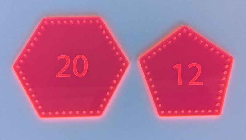 Intra απο ξύλο plywood 3mm-4mm πάχος - Δερμάτινο πρότυπο μπάλας (32 πάνελ) Δίασταση 30x30 cm Intraeaxys-yone03po