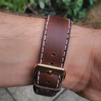 Intra απο ξύλο plywood 3mm-4mm πάχος - Ρολόι Band Strap Δερμάτινο ύφασμα Δίασταση 30x30 cm Intraeaxys-51r8rq07 - Image 3