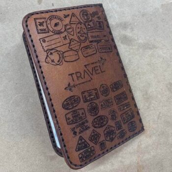 Intra απο ξύλο plywood 3mm-4mm πάχος - Δερμάτινη θήκη διαβατηρίου ταξιδιωτικού πορτοφολιού Δίασταση 30x30 cm Intraeaxys-075y453o - Image 5