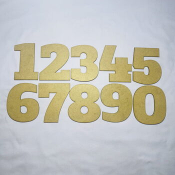 Intra απο ξύλο plywood 3mm-4mm πάχος - Ξύλο Αριθμοί Αποκοπή Αριθμός 0-9 Σχήματα Δίασταση 30x30 cm Intraeaxys-eo2039q7 - Image 1