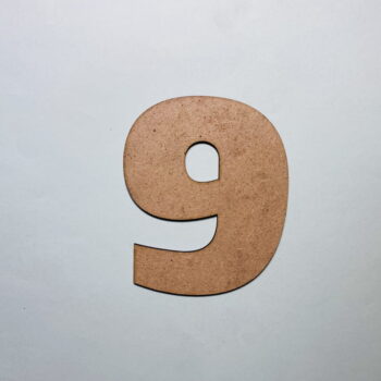 Intra απο ξύλο plywood 3mm-4mm πάχος - Ξύλο Αριθμός 9 Αποκοπή Αριθμός Εννέα Σχήμα Δίασταση 30x30 cm Intraeaxys-ro6yn927 - Image 1