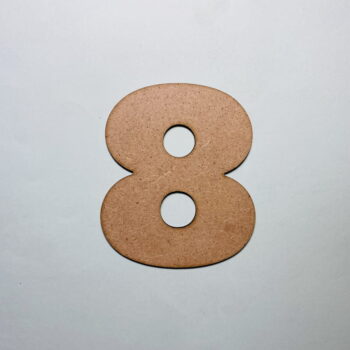 Intra απο ξύλο plywood 3mm-4mm πάχος - Ξύλο Αριθμός 8 Σχήμα κοπής Αριθμός οκτώ Δίασταση 30x30 cm Intraeaxys-6o3y2zr7 - Image 1