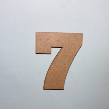 Intra απο ξύλο plywood 3mm-4mm πάχος - Ξύλο Αριθμός 7 Αποκοπή Αριθμός Επτά Σχήμα Δίασταση 30x30 cm Intraeaxys-lopqr6k7 - Image 1