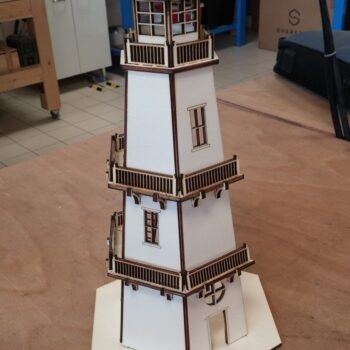 Intra απο ξύλο plywood 3mm-4mm πάχος - Lighthouse 3D Model Kit Παιχνίδι 4mm Mdf Δίασταση 40x50 cm Intraeaxys-91jdjd81 - Image 1