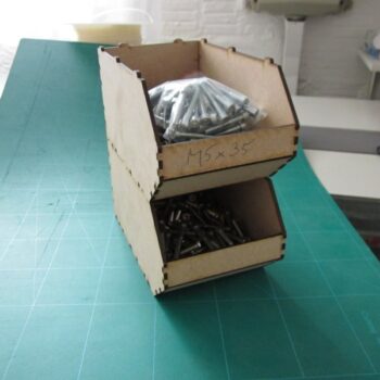 Intra απο ξύλο plywood 3mm-4mm πάχος - Κάδος συλλογής χωρίς βίδα Linbin Δίασταση 30x30 cm Intraeaxys-r1z0v2po - Image 4