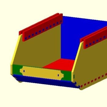 Intra απο ξύλο plywood 3mm-4mm πάχος - Μεγάλο κουτί με δυνατότητα στοίβαξης βαρέως τύπου Δίασταση 30x30 cm Intraeaxys-m1dd6el1 - Image 3