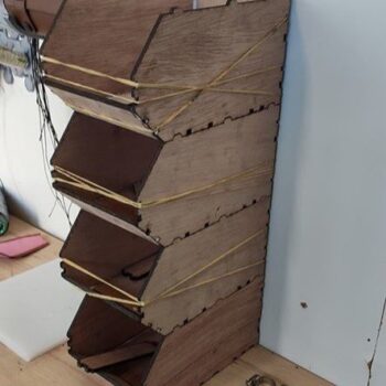 Intra απο ξύλο plywood 3mm-4mm πάχος - Κάδοι αποθήκευσης ανταλλακτικών χωρίς βίδες Linbin Δίασταση 30x30 cm Intraeaxys-pokmv3j1 - Image 1