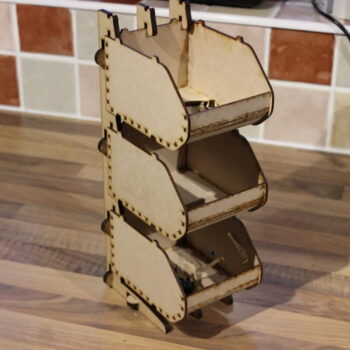 Intra απο ξύλο plywood 3mm-4mm πάχος - Rackable Stackable Linbin Δίασταση 30x30 cm Intraeaxys-eo20gm67 - Image 1