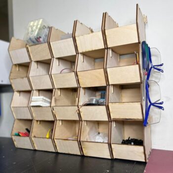 Intra απο ξύλο plywood 3mm-4mm πάχος - Ξύλινα στοιβαζόμενα κουτιά Linbins Αρχείο PDF Δίασταση 30x30 cm Intraeaxys-91jd30p1 - Image 1