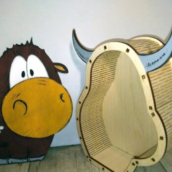 Intra απο ξύλο plywood 3mm-4mm πάχος - Ξύλινο κουτί δώρου ζώων Δίασταση 30x30 cm Intraeaxys-e1gky08o - Image 3