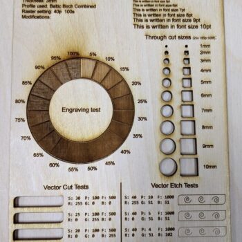 Intra απο ξύλο plywood 3mm-4mm πάχος - Πρότυπο δοκιμής υλικού Etch Δίασταση 30x30 cm Intraeaxys-eo0qxg31 - Image 1