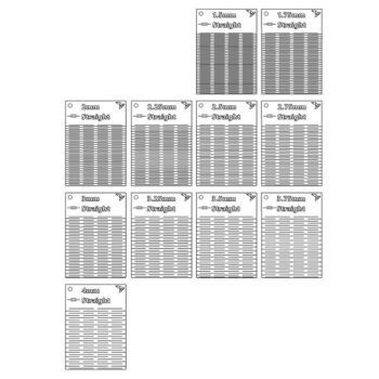 Intra απο ξύλο plywood 3mm-4mm πάχος - Πρότυπα ζωντανών μεντεσέδων με ίσια δείγματα για Δίασταση 30x30 cm Intraeaxys-91j64l7m - Image 1