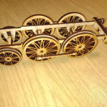 Intra απο ξύλο plywood 3mm-4mm πάχος - Saxonia Steam Locomotive Δίασταση 30x30 cm Intraeaxys-r7vd5n67 - Image 3