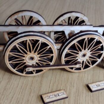 Intra απο ξύλο plywood 3mm-4mm πάχος - Saxonia Steam Locomotive Δίασταση 30x30 cm Intraeaxys-r7vd5n67 - Image 4