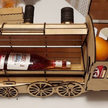 Intra απο ξύλο plywood 3mm-4mm πάχος - Κιβώτιο δώρου για θήκη φιαλών κρασιού μηχανής ατμομηχανής ή τρένου Δίασταση 30x30 cm Intraeaxys-6o3y69q7 - Image 5