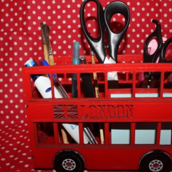 Intra απο ξύλο plywood 3mm-4mm πάχος - Λεωφορείο Λονδίνου 3 χλστ Δίασταση 30x30 cm Intraeaxys-e1gd6y1l - Image 1