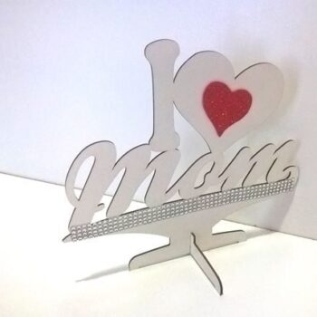 Intra απο ξύλο plywood 3mm-4mm πάχος - Λατρεύω τη μαμά διακόσμηση Δίασταση 30x30 cm Intraeaxys-eo4q6rw7 - Image 1