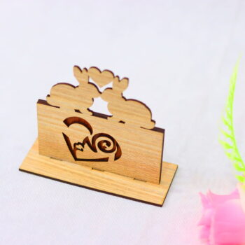 Intra απο ξύλο plywood 3mm-4mm πάχος - Ξύλινο λαγουδάκι για τη διακόσμηση του Αγίου Βαλεντίνου Δίασταση 30x30 cm Intraeaxys-joednd61 - Image 9