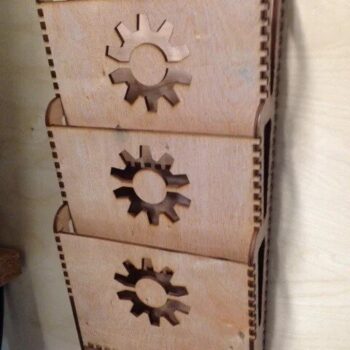 Intra απο ξύλο plywood 3mm-4mm πάχος - Επιτοίχιο ράφι περιοδικών Δίασταση 30x30 cm Intraeaxys-eoxlw0jo - Image 3