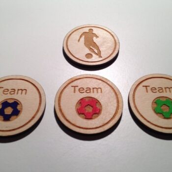 Intra απο ξύλο plywood 3mm-4mm πάχος - Κέρματα ποδοσφαίρου Δίασταση 30x30 cm Intraeaxys-51r8q6m7 - Image 1