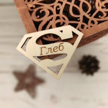 Intra απο ξύλο plywood 3mm-4mm πάχος - Σούπερμαν Διακόσμηση Δίασταση 30x30 cm Intraeaxys-e1gkdexo - Image 1