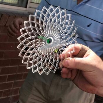 Intra απο ξύλο plywood 3mm-4mm πάχος - Mandala 2 Arcs Δίασταση 30x30 cm Intraeaxys-joerdz57 - Image 4