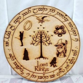 Intra απο ξύλο plywood 3mm-4mm πάχος - Ο Άρχοντας των Δαχτυλιδιών Μάνταλα Δίασταση 30x30 cm Intraeaxys-voq2p95o - Image 1