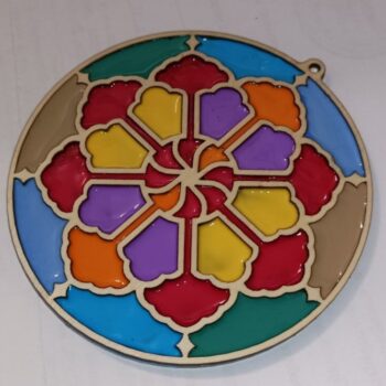 Intra απο ξύλο plywood 3mm-4mm πάχος - Ξύλινη διακόσμηση Mandala Δίασταση 30x30 cm Intraeaxys-yon0vqk7 - Image 1