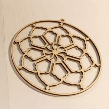 Intra απο ξύλο plywood 3mm-4mm πάχος - Ξύλινη διακόσμηση Mandala Δίασταση 30x30 cm Intraeaxys-yon0vqk7 - Image 4