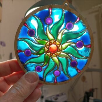 Intra απο ξύλο plywood 3mm-4mm πάχος - Mandala Wood Art Δίασταση 30x30 cm Intraeaxys-eo0q4lw1 - Image 3