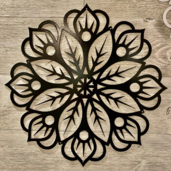 Intra απο ξύλο plywood 3mm-4mm πάχος - Floral Wall Art Mandala Δίασταση 30x30 cm Intraeaxys-r1z2wkp1 - Image 1