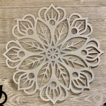 Intra απο ξύλο plywood 3mm-4mm πάχος - Floral Wall Art Mandala Δίασταση 30x30 cm Intraeaxys-r1z2wkp1 - Image 3