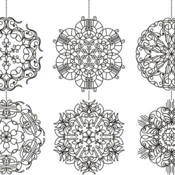 Intra απο ξύλο plywood 3mm-4mm πάχος - Σετ νιφάδες χιονιού Δίασταση 30x30 cm Intraeaxys-m1d66me7 - Image 1