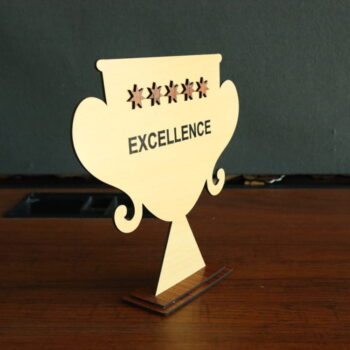 Intra απο ξύλο plywood 3mm-4mm πάχος - Τρόπαιο ξύλου Δίασταση 30x30 cm Intraeaxys-075y66mo - Image 5