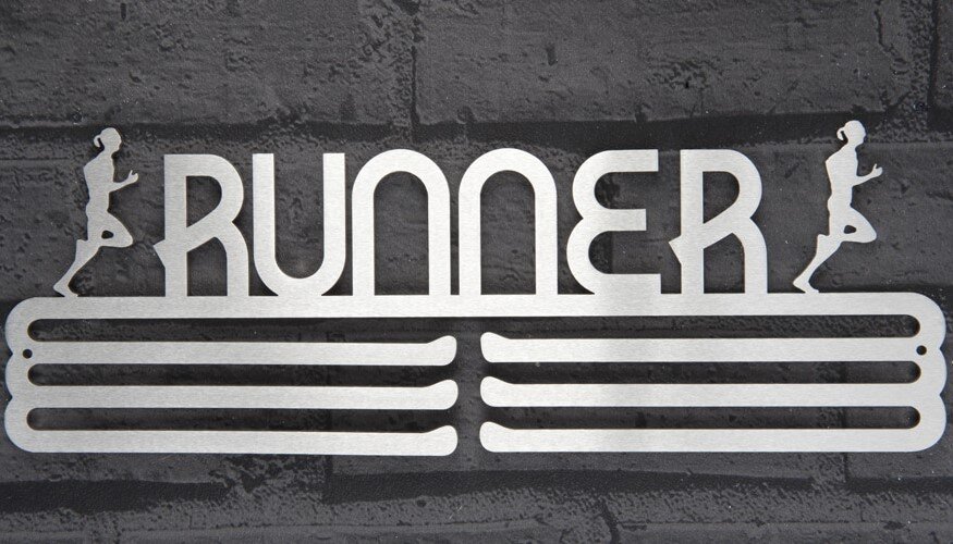 Intra απο ξύλο plywood 3mm-4mm πάχος - Runner Medal Display Κάτοχος μεταλλίων τρεξίματος Δίασταση 30x30 cm Intraeaxys-eoxlgyjo