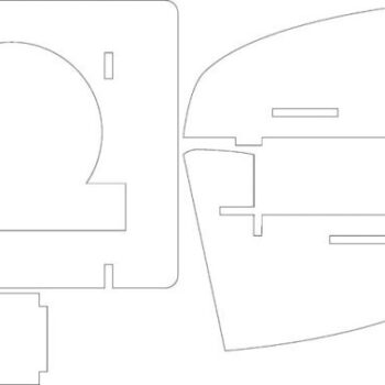 Intra απο ξύλο plywood 3mm-4mm πάχος - Κομοδίνο Δίασταση 30x30 cm Intraeaxys-pokm3981 - Image 3