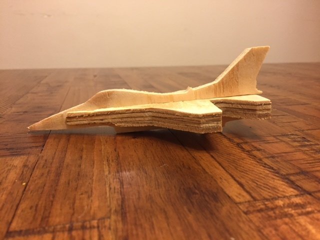 Intra απο ξύλο plywood 3mm-4mm πάχος - Μαχητικά αεροσκάφη F-16 Δίασταση 30x30 cm Intraeaxys-joedynn1