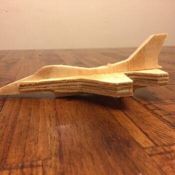 Intra απο ξύλο plywood 3mm-4mm πάχος - Απλό F-16 Δίασταση 30x30 cm Intraeaxys-r7vmx867 - Image 1