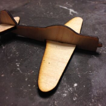 Intra απο ξύλο plywood 3mm-4mm πάχος - Mitsubishi A6M Zero Fighter Aircraft Δίασταση 30x30 cm Intraeaxys-d1lvr06o - Image 1