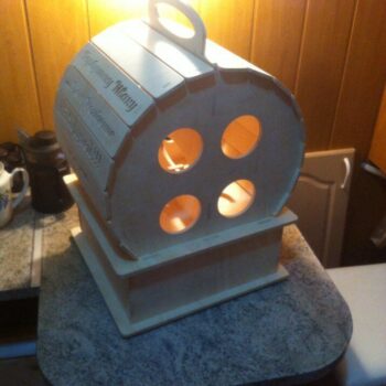 Intra απο ξύλο plywood 3mm-4mm πάχος - Mini Bar Wine Rack Δίασταση 30x30 cm Intraeaxys-qomm3m5o - Image 3