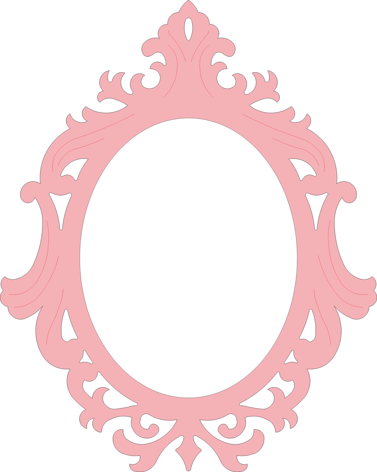 Intra απο ξύλο plywood 3mm-4mm πάχος - Πρότυπο πλαισίου καθρέφτη Δίασταση 30x30 cm Intraeaxys-zo9y30e7