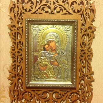 Intra απο ξύλο plywood 3mm-4mm πάχος - Ξύλινο ορθόδοξο πλαίσιο Δίασταση 30x30 cm Intraeaxys-qomm4k8o - Image 1